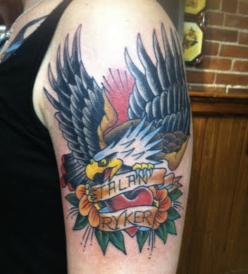 Eagle Tattoo done by Tony Sellers